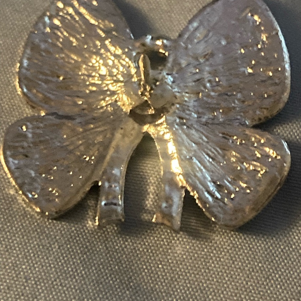 Pink Butterfly Ribbon Brooch - Picture 2 of 2